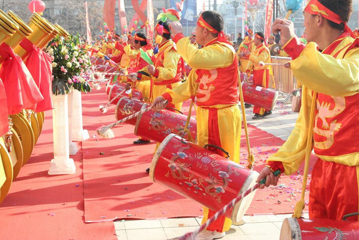 观澜商业街盛大开业—金象传媒—太平鼓